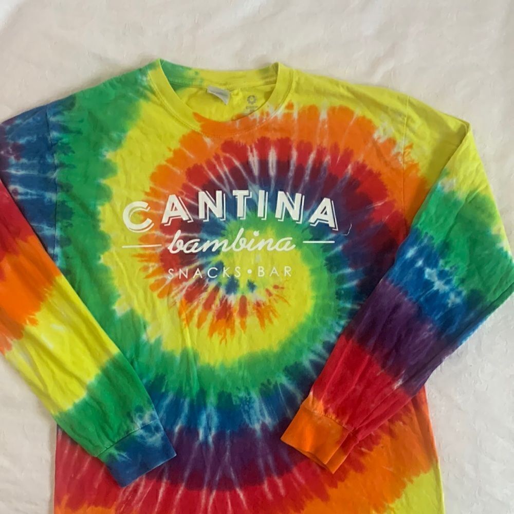TShirt Tie Dyed Long Sleeve Cotton Size L Cantina - Picture 2 of 8